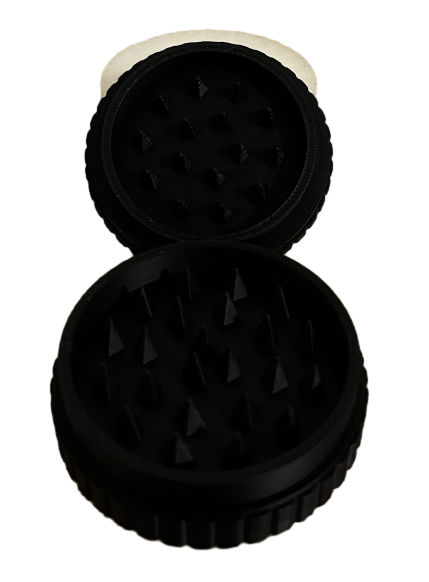 2-piece herb grinder included in the LH3D organizer kit, open view
